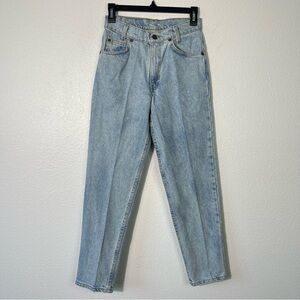 Vintage 90s Levis 550 Student Jeans Size 27x28 Relaxed Fit Deadstock Blue NEW
